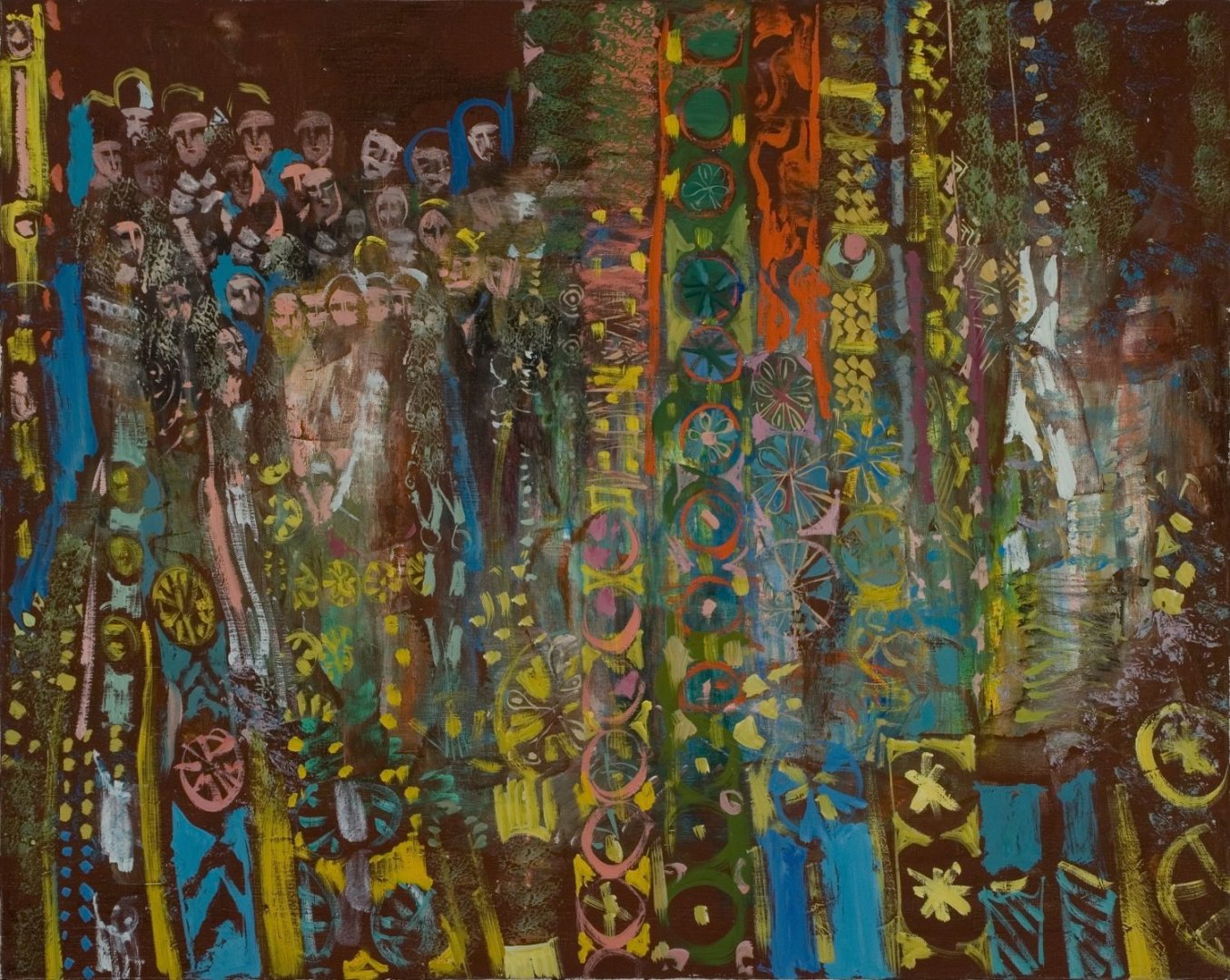 Rozsda Endre: Vádoló kísértet, 1979, olaj, vászon, 73x92 cm - forrás: Várfok Galéria