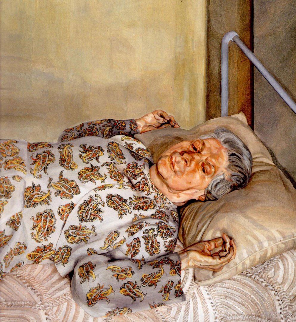 Lucien Freud: A festő édesanyja pihenés közben (1976)