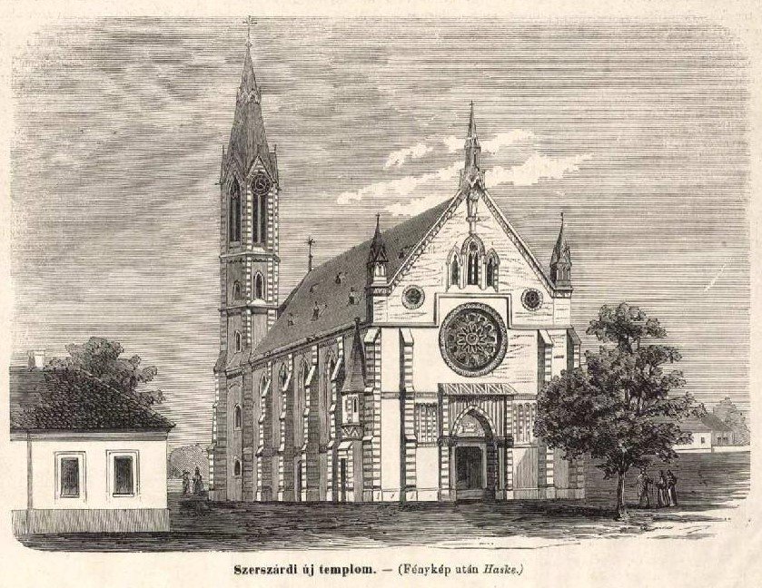 A templom a felszentelés évében, 1868-ban - forrás: Vasárnapi Újság 1868. november 8.