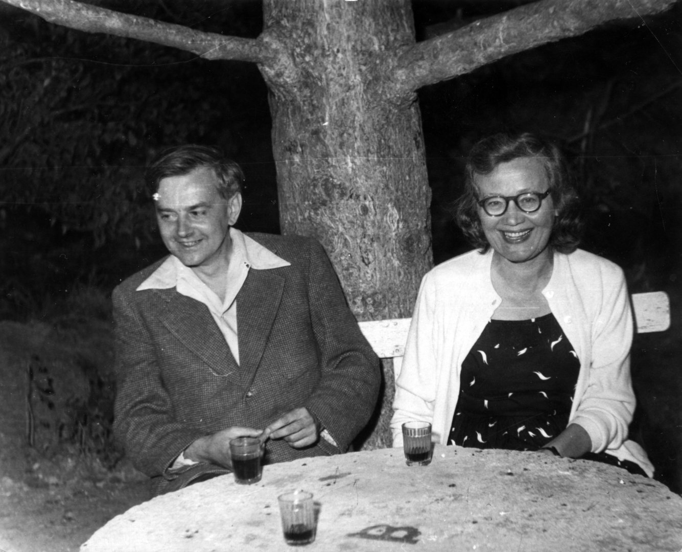 Weöres Sándor - Károlyi Amy költő házaspár 1965-ben - forrás: Fortepan / Németh László Társaság