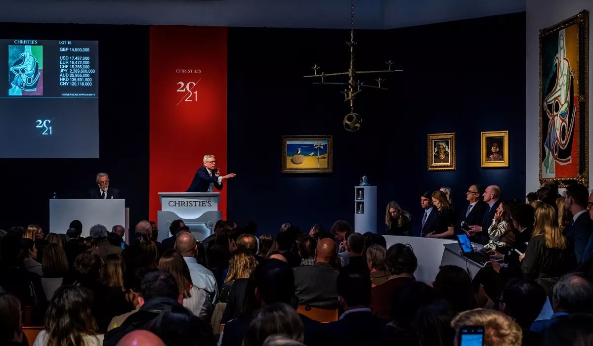 A Giacometti-csillár a Chritie’s februári árverésén – forrás: Christie’s