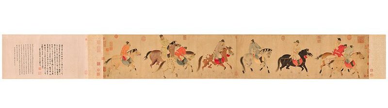 Zsen Zsen-fa: Öt részeg herceg hazafelé tart lovon – forrás: Sotheby’s