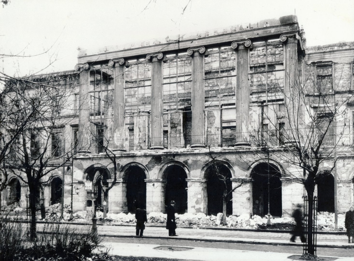Az épület 1945-ben – forrás: Fortepan