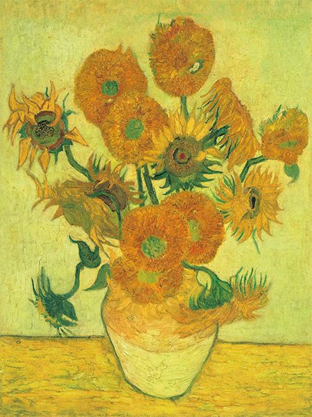 Vincent van Gogh: Váza tizenöt napraforgóval – forrás: Christie’s