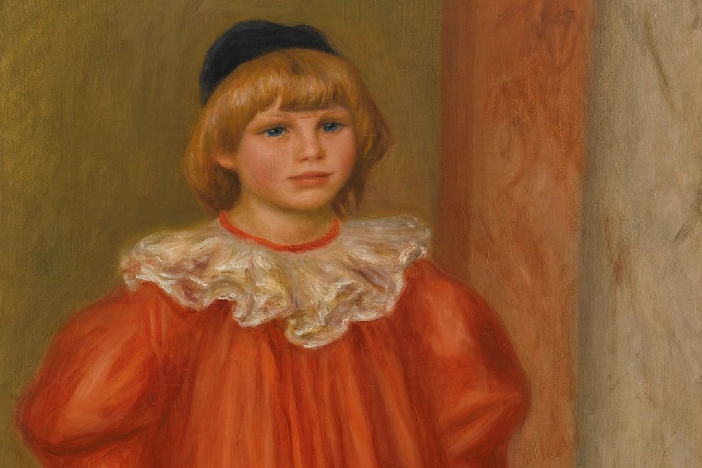 4.Pierre-Auguste Renoir: Claude Renoir bohócjelmezben, 1909, részlet. Párizs, Musée de l’Orangerie ©RMN - Grand Palais (Musée de l’ Orangerie) / Franck Raux