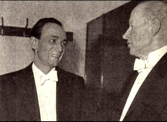 Zempléni Kornél és Eugène Goossens, 1958 - forrás: MTI