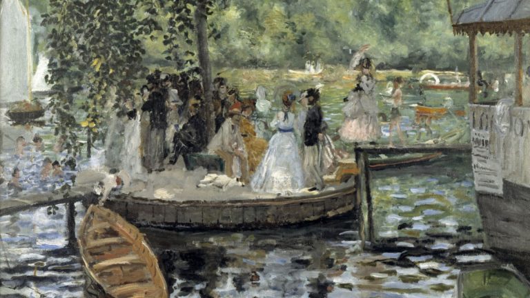 Pierre-Auguste Renoir: La Grenouillère, 1869 (részlet), Stockholm, Nationalmuseum ©Nationalmuseum, Stockholm