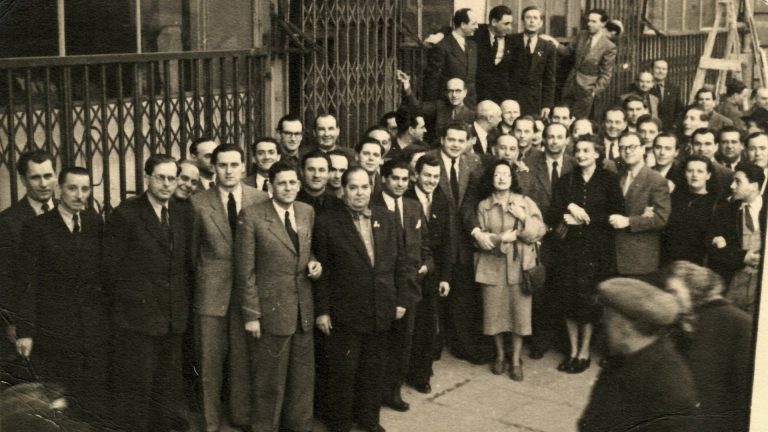 A Rádiózenekar Varsóba indul, 1952 - forrás: Fodor Artur hagyatékából