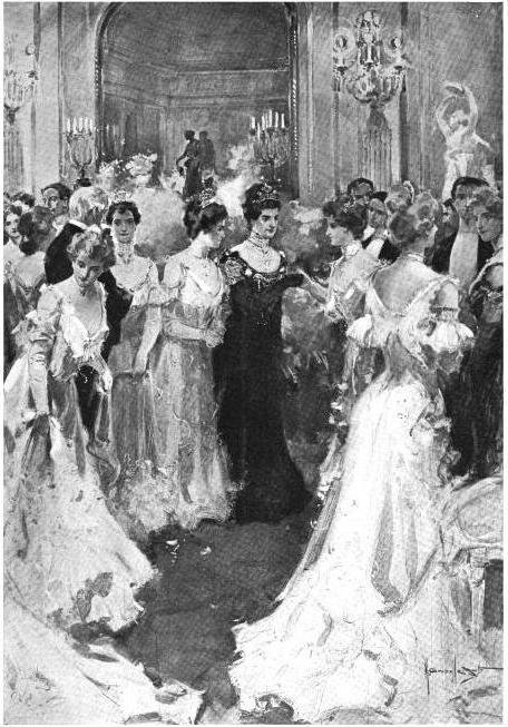 Caroline Astor és vendégei a New York City bálon 1902-ben - forrás: wikipedia