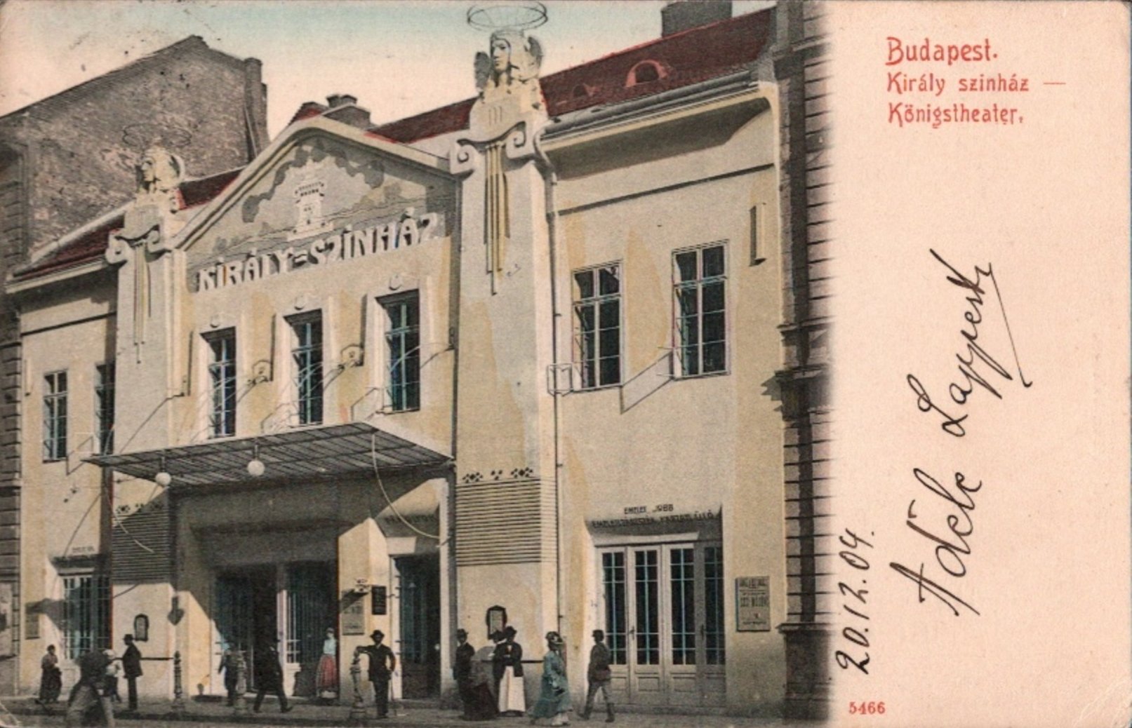 Király Színház, 1904.