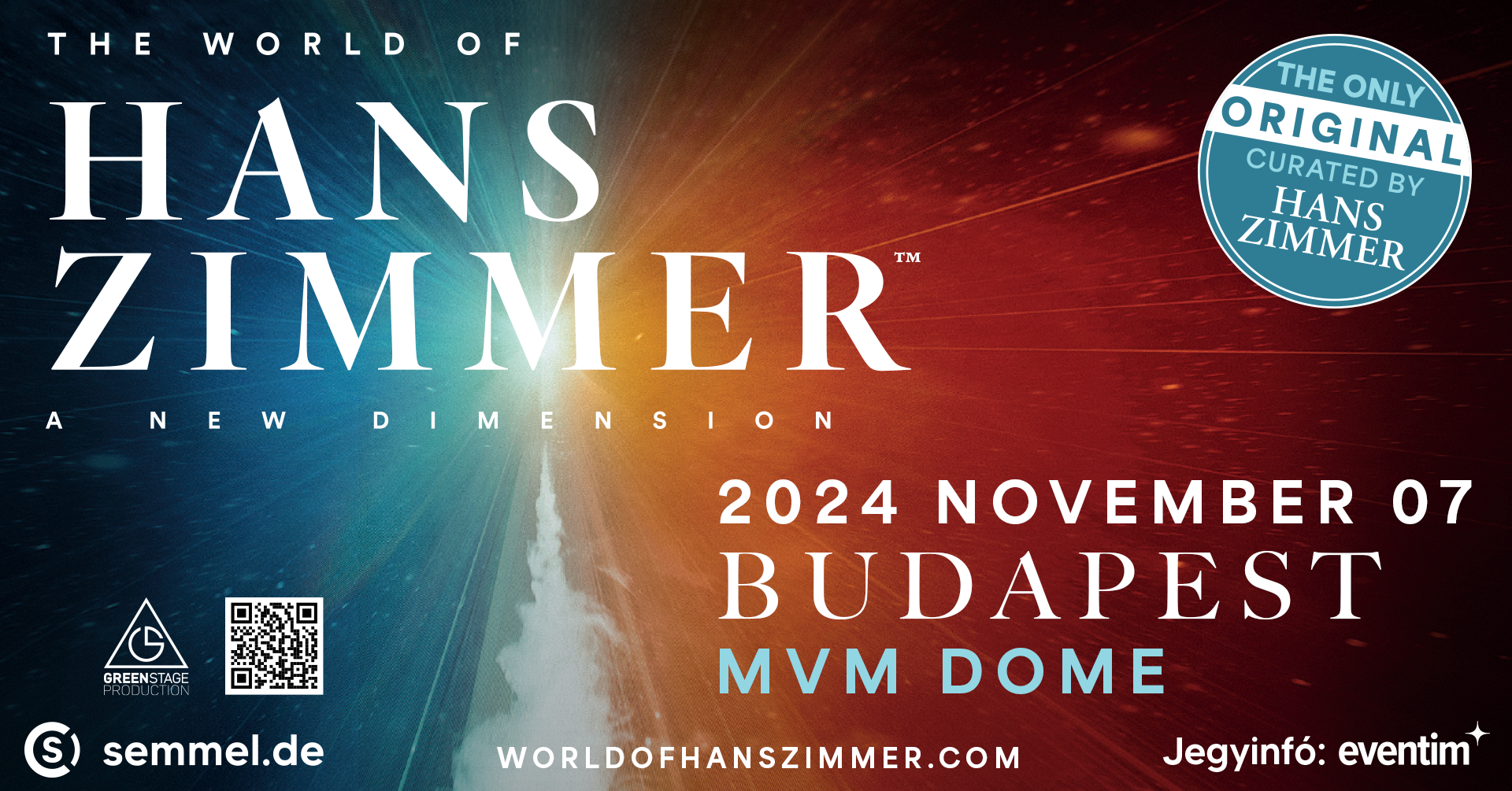 The World of Hans Zimmer- A New Dimension// Budapest - MVM Dome plakátja 