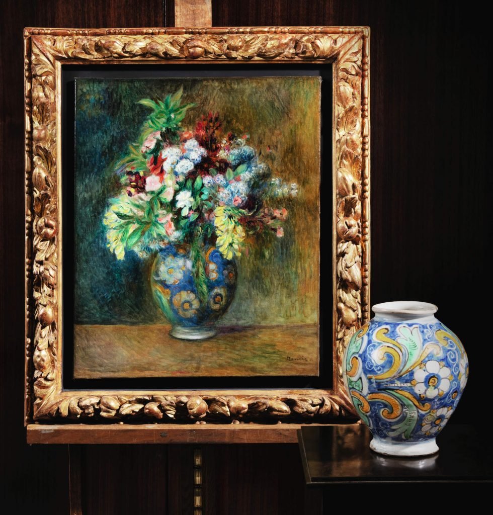 Sotheby’s, Modern és kortárs művészeti árverés, London, 2024. március 6., 61. tétel: a festmény és a váza – forrás: Sotheby’s