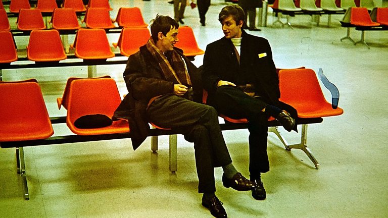 Kocsis Zoltán és Ránki Dezső a repülőtéren, 1971 november – fotó: Geiger György