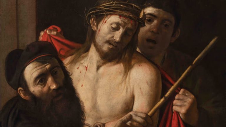 Caravaggio: Ecce Homo részlet - forrás: The Guardian, Giusti Claudio