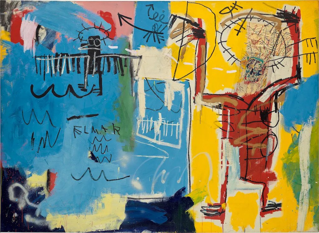 Jean-Michel Basquiat: Cím nélkül – Elmar – forrás: Phillips