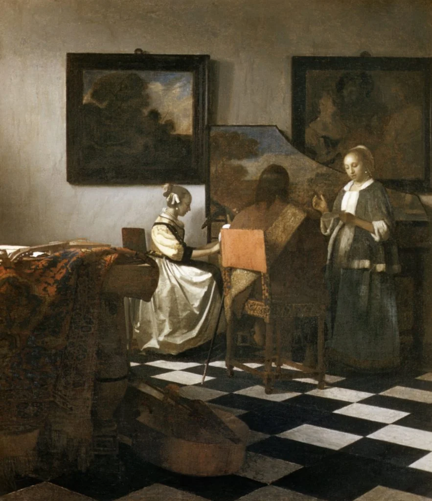 Johannes Vermeer: A koncert – forrás: Wikipedia
