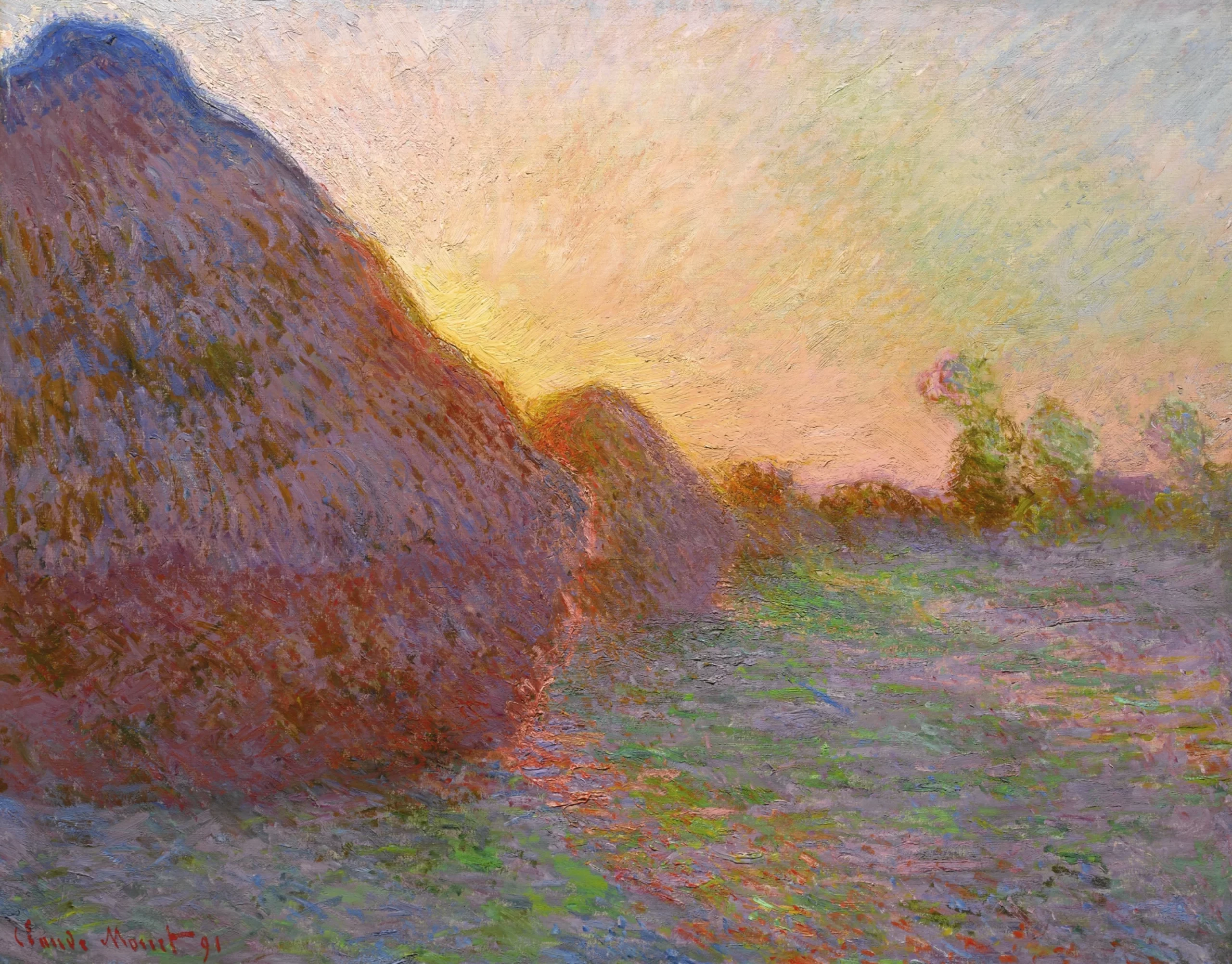 Claude Monet: Szénaboglyák – forrás: Sotheby’s