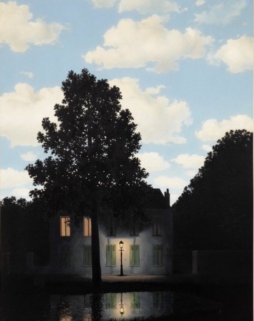 René Magritte: A fények birodalma (a most árverésre kerülő példány) – forrás: Christie’s