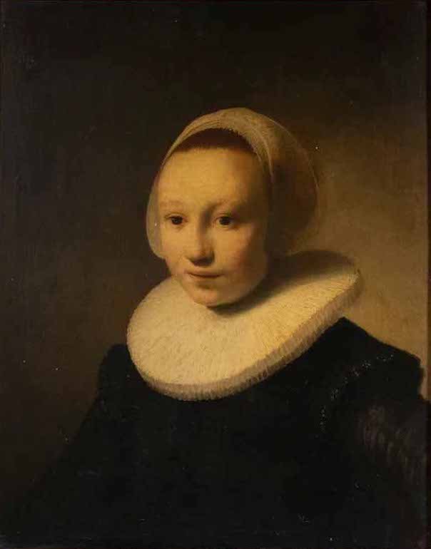 Rembrandt Van Rijn után (?): Fiatal lány portréja – forrás: Thomaston Place Auction Galleries