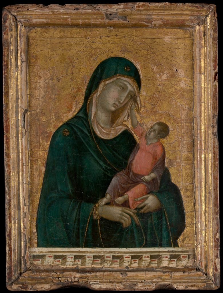 Duccio: Madonna és gyermeke – forrás: Metropolitan Museum of Art