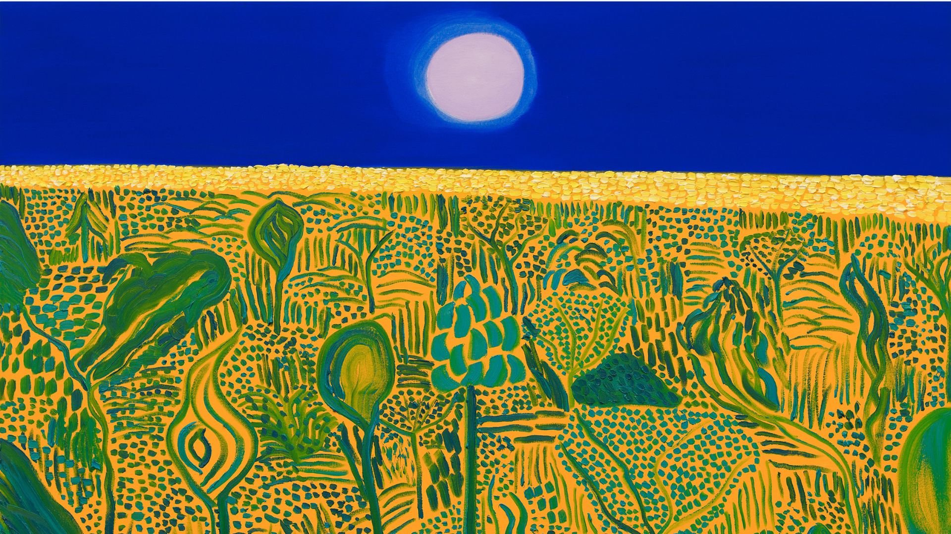 Matthew Wong: Coming of Age Landscape, 2018, magángyűjtemény - forrás: Albertina Museum