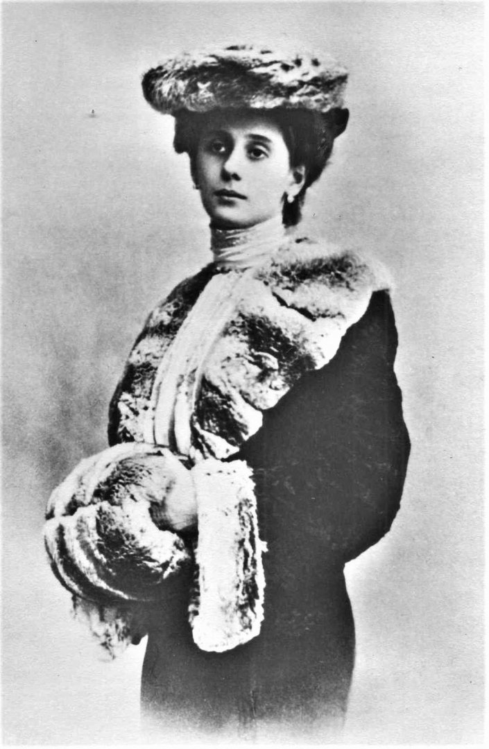 fotográfiából készített képeslap Anna Pavlova (1881-1931) - Giselle szerepében - 1905 - forrás: wikipedia/közkincs