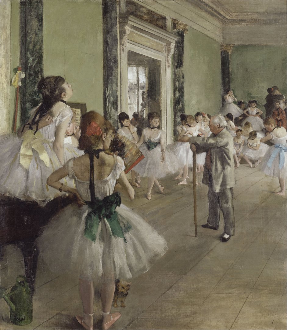 Edgar Degas: A táncóra ( 1874 ) - forrás: wikipedia/ közkincs / Musée d'Orsay