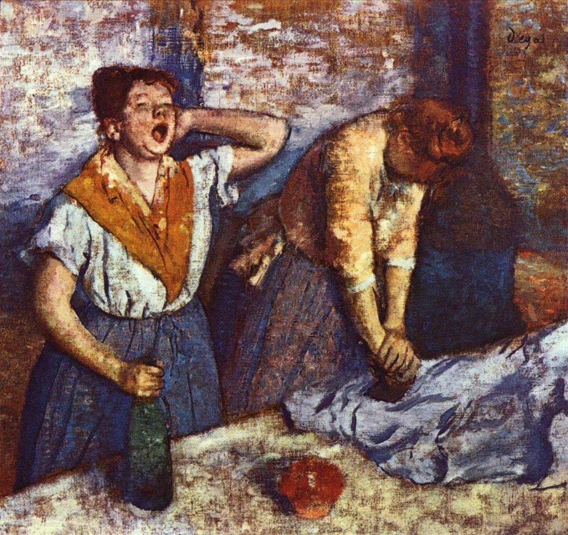 Edgar Degas: Vasalónők (1884) - forrás: wikipedia/ közkincs