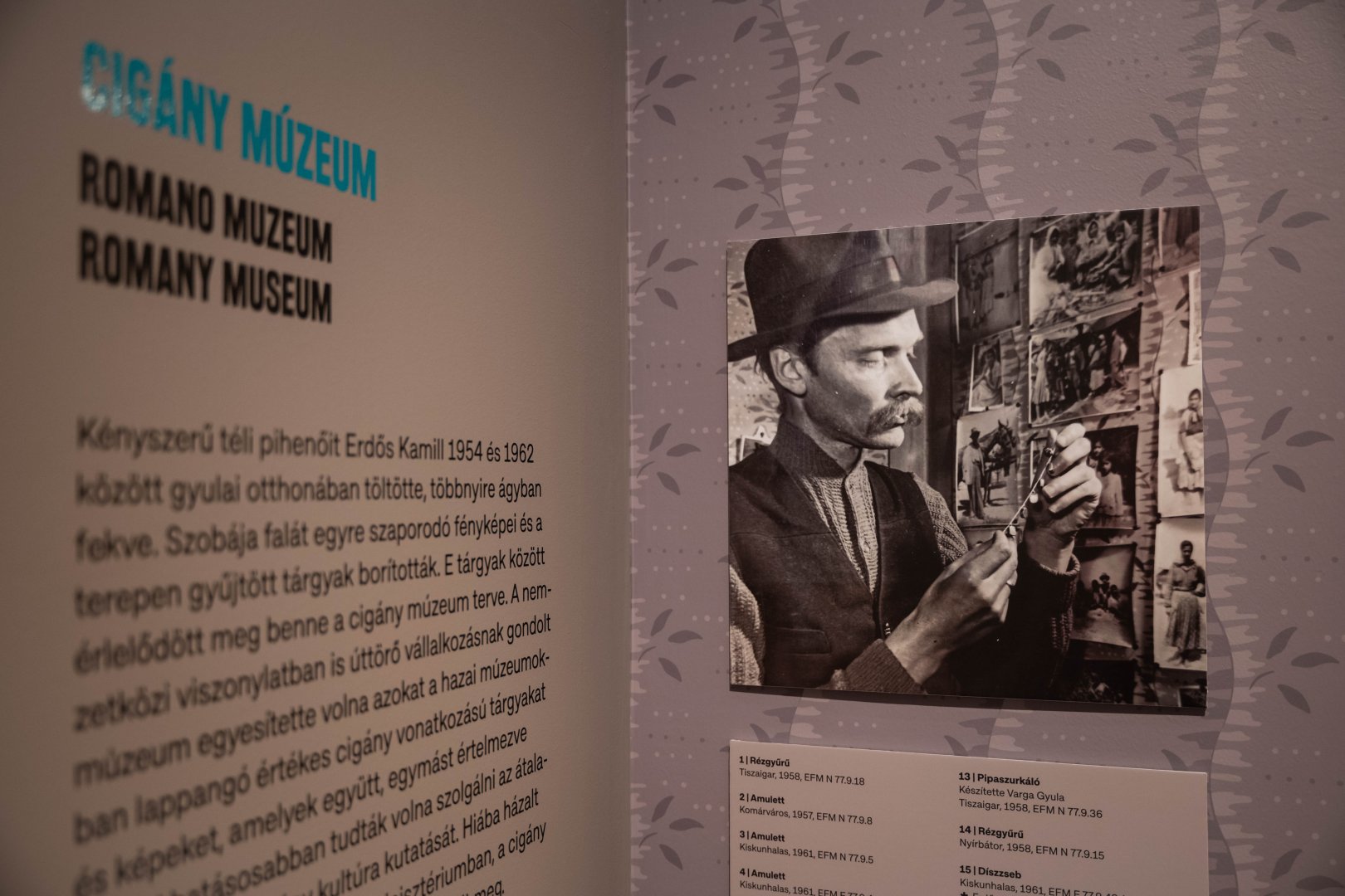 Erdős Kamill kiállítás a Néprajzi Múzeumban - fotó: Incze László