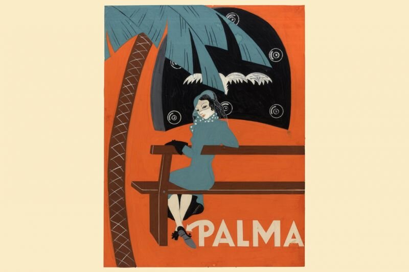 Lukáts Kató: Terv - a Palma sarok reklámja - 1930 - 1940