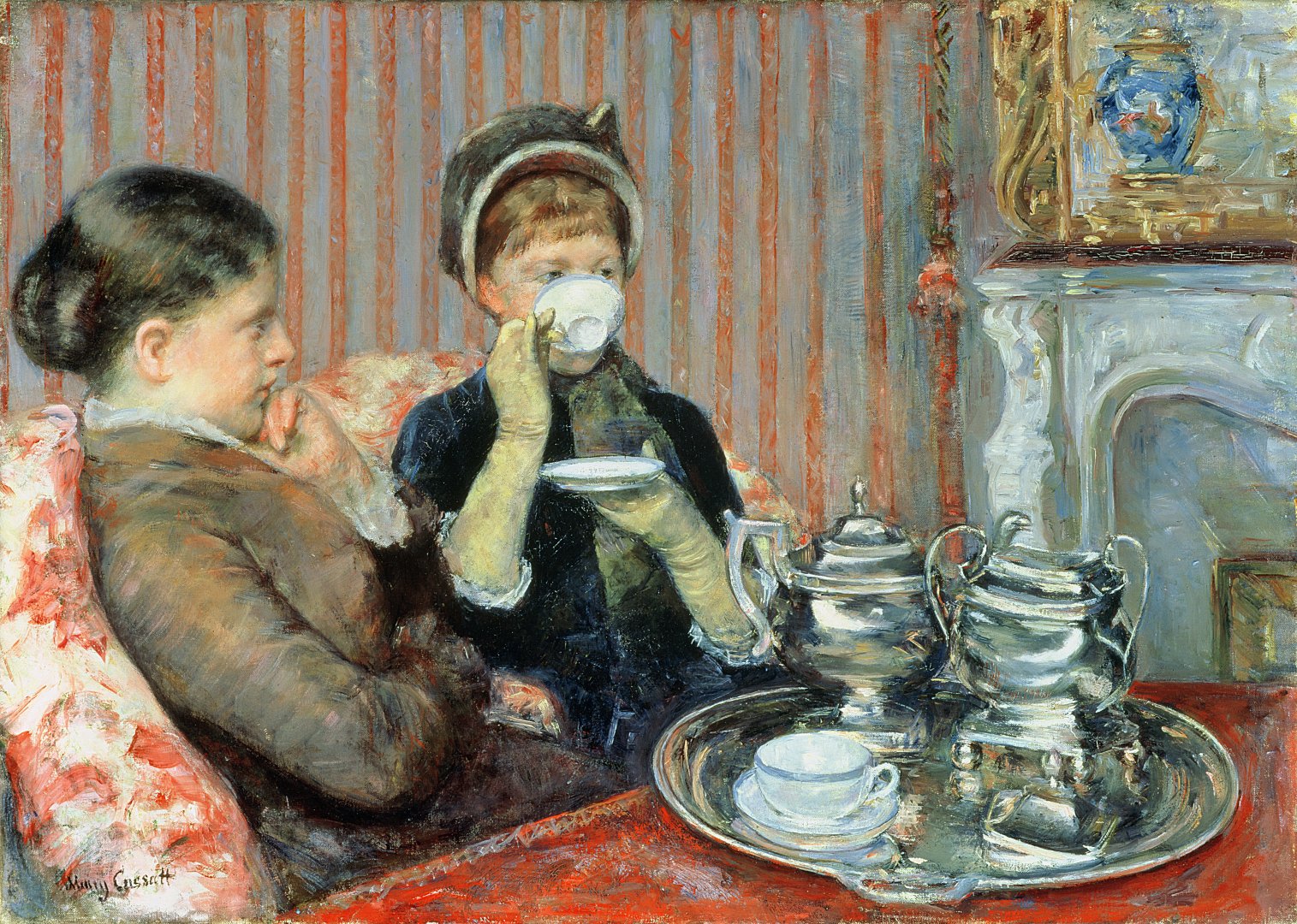 Mary Cassatt: A Tea 1880 - forrás: Pannonia Entertainment