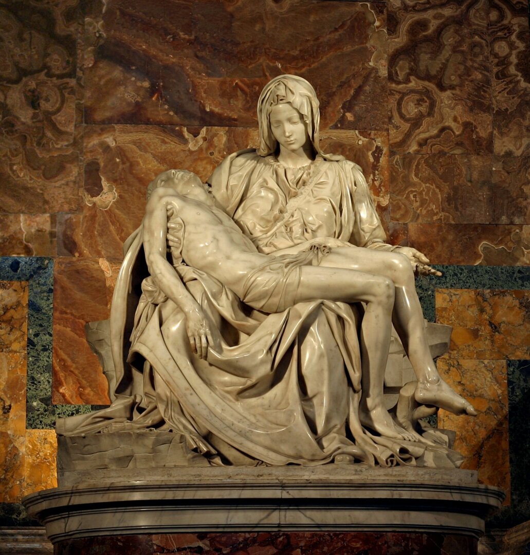 Michelangelo Buonarroti: Pietà (1498-1499) - forrás: wikipedia