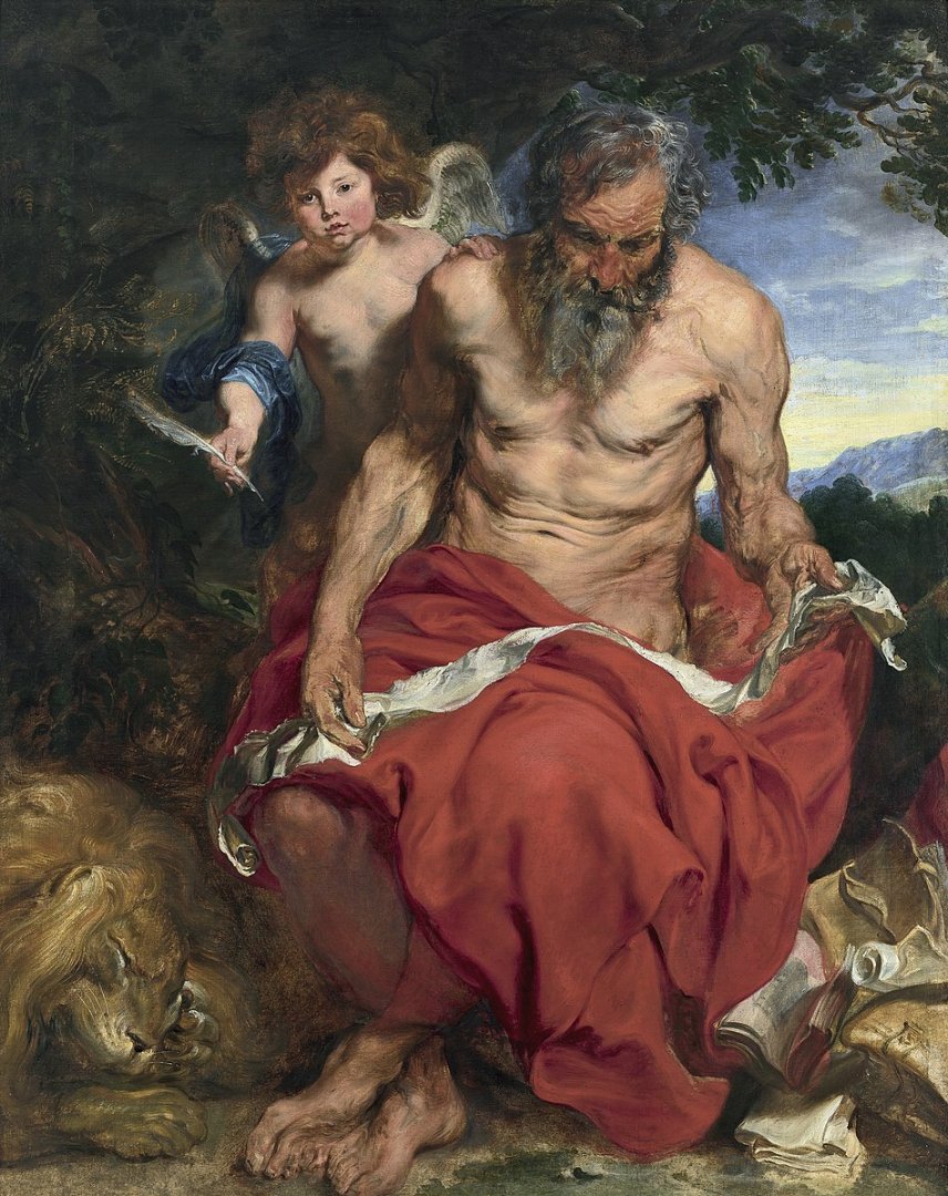 Anthony van Dyck: Szent Jeromos egy angyallal 