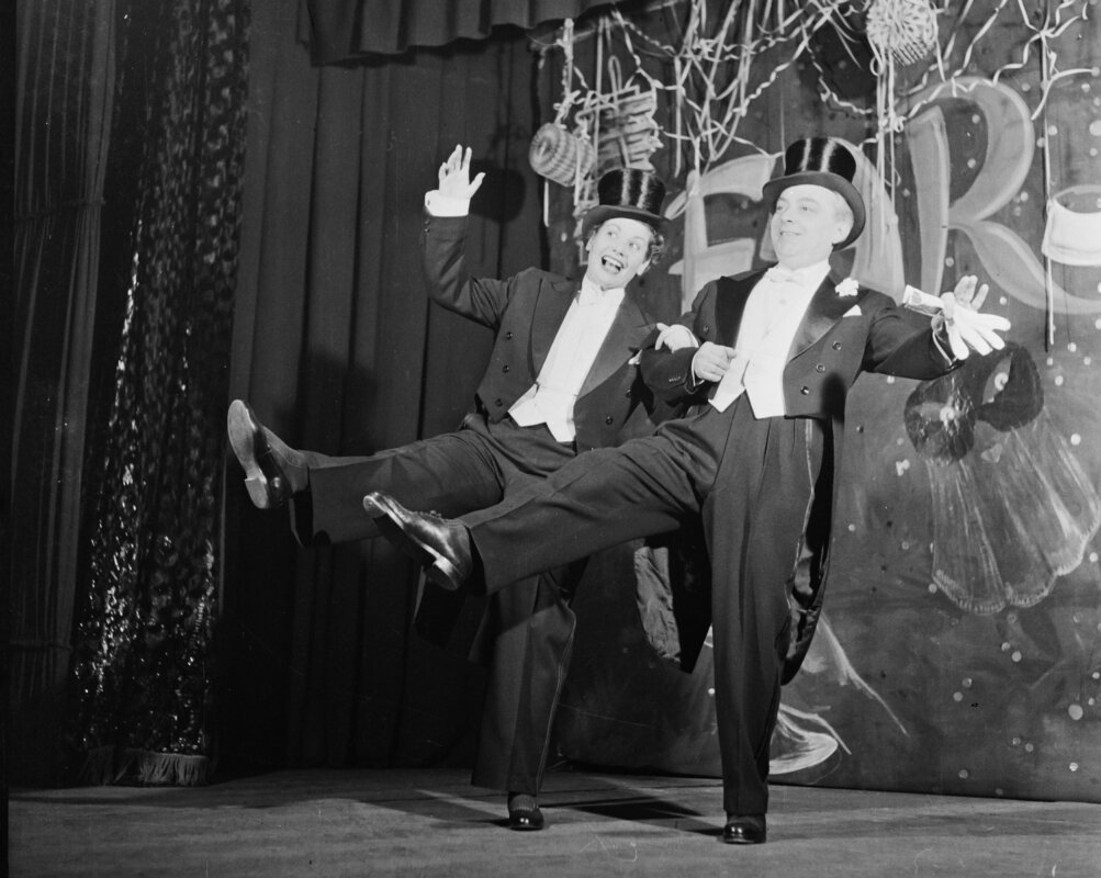 1959. Nagymező utca 17. , Budapest Táncpalota (Moulin Rouge). Kardos Magda és Feleki Kamill színművészek. - forrás: Fortepan, adományozó: Bauer Sándor