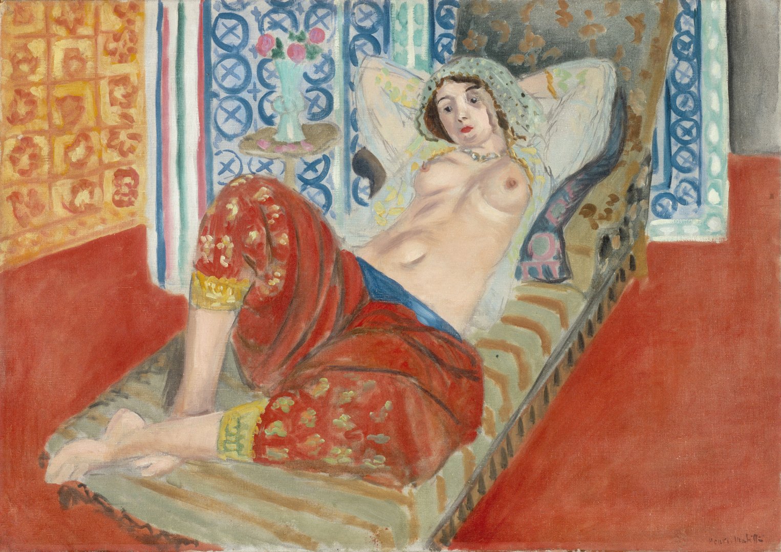 Henri Matisse: Vörös nadrágos odaliszk, 1921- forrás: Centre Pompidou