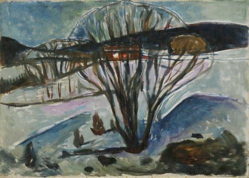 Edvard Munch: Téli éjszaka (1930-as évek)