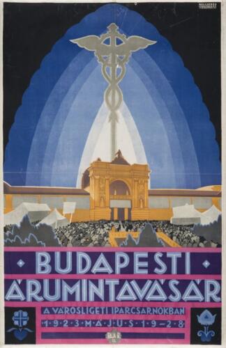 Baja Benedek: Budapesti Árumintavásár, 1923 - forrás: Szépművészeti Múzeum - Magyar Nemzeti Galéria