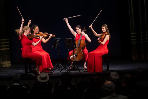 Unison Quartet a középdöntőben - fotó: Zeneakadémia/Erdős Dénes