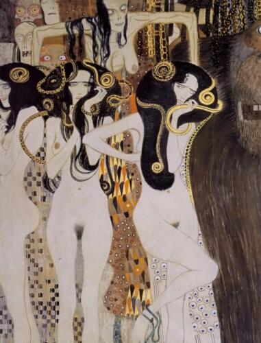 Klimt: Beethoven-fríz / Az ellenséges hatalmak (1902)
