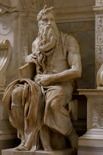 Michelangelo Buonarroti: Mózes - forrás: wikipedia
