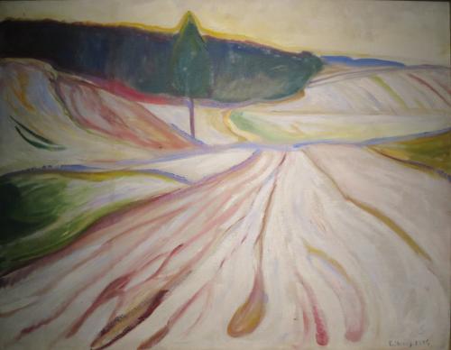 Edvard Munch: Téli táj Thüringiában (1906)