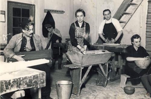 Kerecsendi Kiss Márton: Az első (1943); Földessy Géza, Komlós Juci, Bessenyei Ferenc, Mátray Mária - forrás: Színészmúzeum, Miskolc