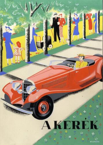 Lukáts Kató: Terv - a Kerék folyóirat címlapja - 1926-1938