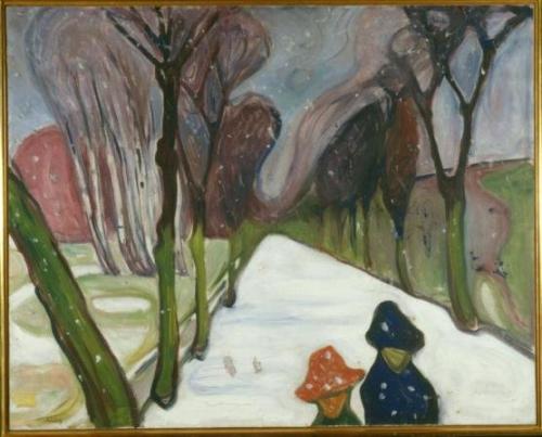 Edvard Munch: Fasor a hófúvásban (1906)