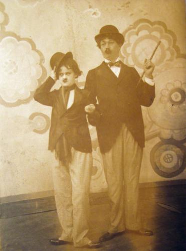 Dajka Margit és Bilicsi Tivadar Chaplin-paródiája (1929) - forrás: Színészmúzeum, Miskolc