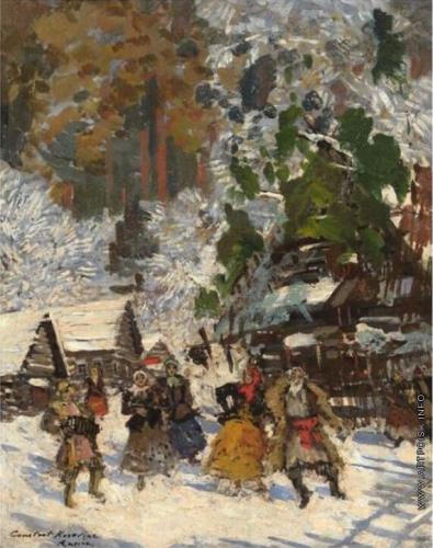 Korovin: Tánc a hóban - 1923